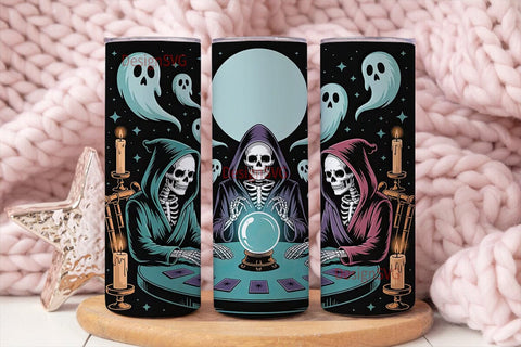 Spooky Séance 20oz Tumbler Wrap Sublimation DesignSVG 