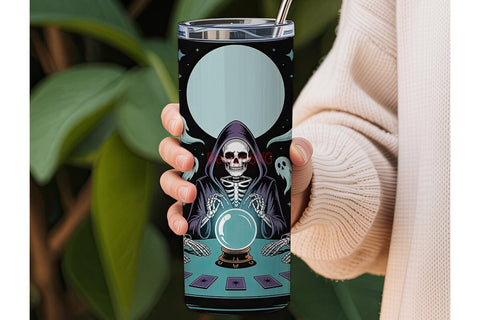 Spooky Séance 20oz Tumbler Wrap Sublimation DesignSVG 