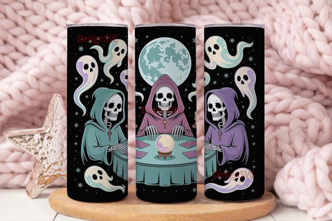Spooky Séance 20oz Tumbler Wrap Sublimation DesignSVG 