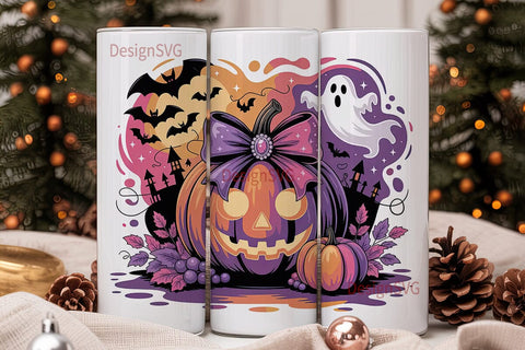 Spooky Season 20oz Tumbler Wrap Sublimation DesignSVG 