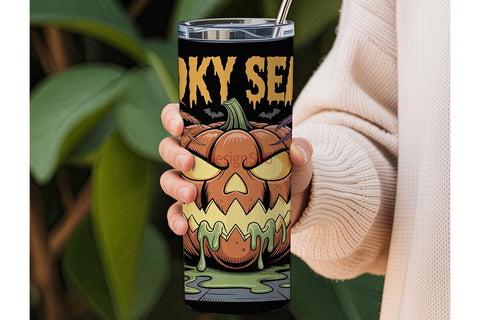 Spooky Season 20oz Tumbler Wrap Sublimation DesignSVG 