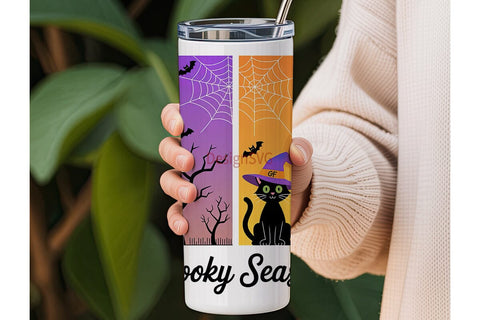 Spooky Season 20oz Tumbler Wrap Sublimation DesignSVG 