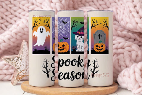 Spooky Season 20oz Tumbler Wrap Sublimation DesignSVG 