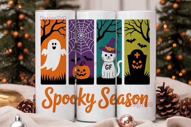 Spooky Season 20oz Tumbler Wrap Sublimation DesignSVG 