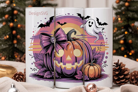 Spooky Season 20oz Tumbler Wrap Sublimation DesignSVG 