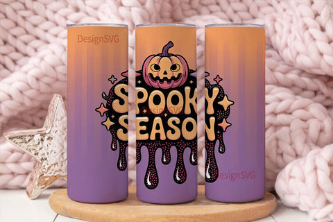 Spooky Season 20oz Tumbler Wrap Sublimation DesignSVG 