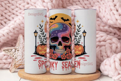 Spooky Season 20oz Tumbler Wrap Sublimation DesignSVG 