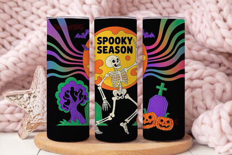 Spooky Season 20oz Tumbler Wrap Sublimation DesignSVG 