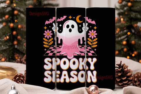 Spooky Season 20oz Tumbler Wrap Sublimation DesignSVG 