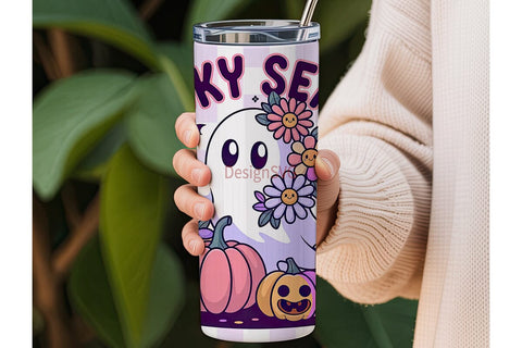 Spooky Season 20oz Tumbler Wrap Sublimation DesignSVG 