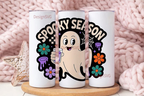 Spooky Season 20oz Tumbler Wrap Sublimation DesignSVG 