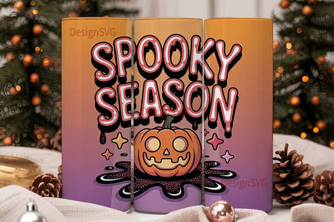 Spooky Season 20oz Tumbler Wrap Sublimation DesignSVG 