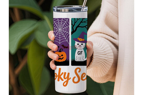 Spooky Season 20oz Tumbler Wrap Sublimation DesignSVG 
