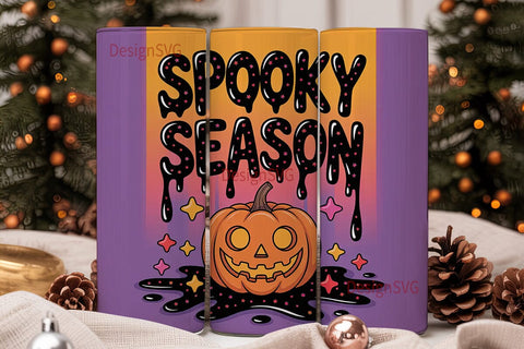 Spooky Season 20oz Tumbler Wrap Sublimation DesignSVG 