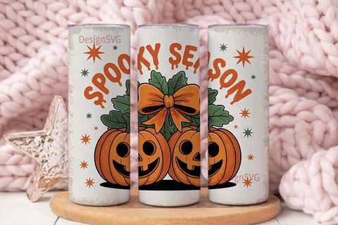 Spooky Season 20oz Tumbler Wrap Sublimation DesignSVG 