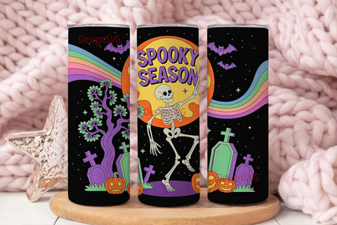 Spooky Season 20oz Tumbler Wrap Sublimation DesignSVG 