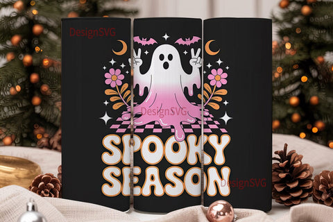 Spooky Season 20oz Tumbler Wrap Sublimation DesignSVG 