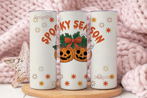 Spooky Season 20oz Tumbler Wrap Sublimation DesignSVG 