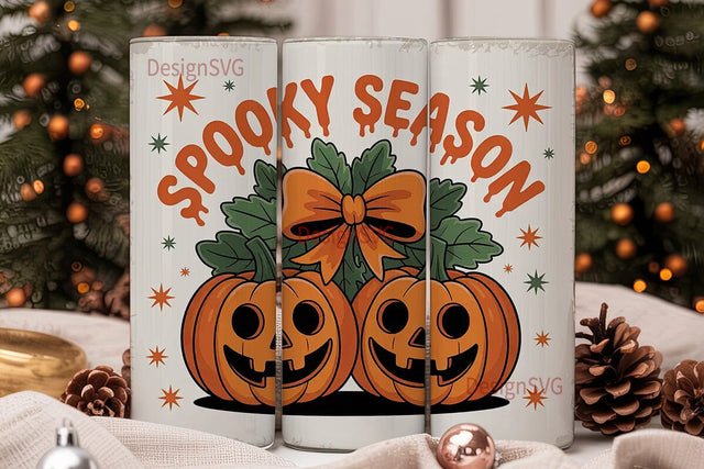Spooky Season 20oz Tumbler Wrap Sublimation DesignSVG 