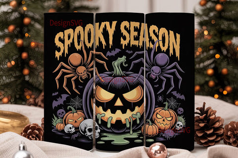 Spooky Season 20oz Tumbler Wrap Sublimation DesignSVG 