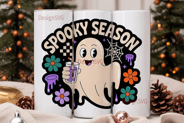 Spooky Season 20oz Tumbler Wrap Sublimation DesignSVG 