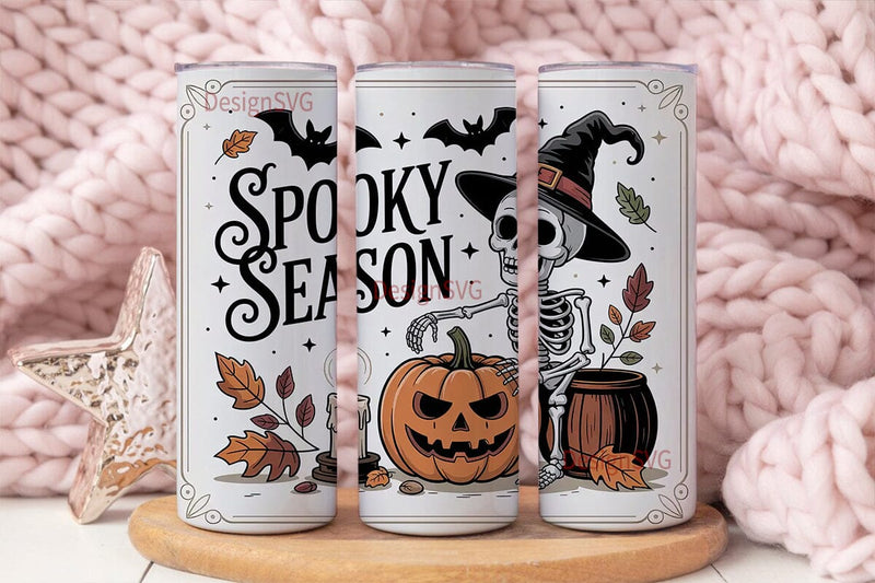 Spooky Season 20oz Tumbler Wrap Sublimation DesignSVG 
