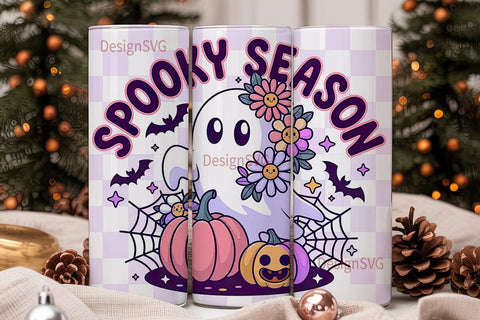Spooky Season 20oz Tumbler Wrap Sublimation DesignSVG 