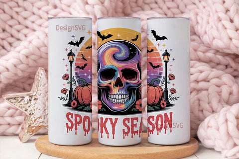 Spooky Season 20oz Tumbler Wrap Sublimation DesignSVG 
