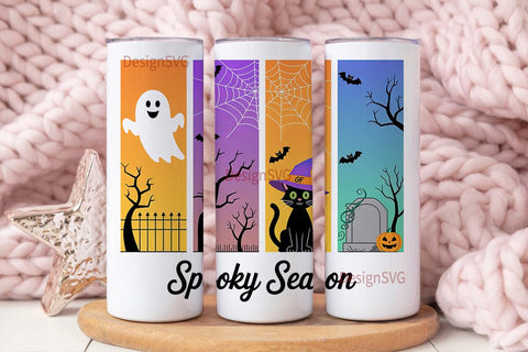 Spooky Season 20oz Tumbler Wrap Sublimation DesignSVG 