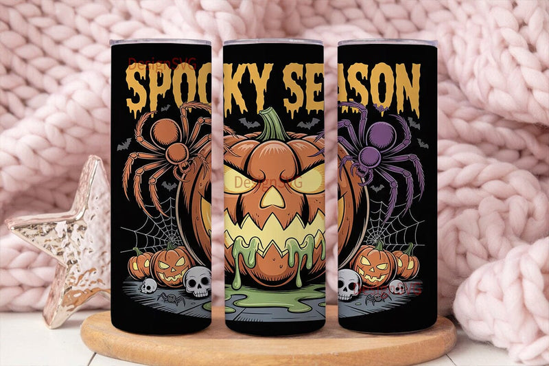 Spooky Season 20oz Tumbler Wrap Sublimation DesignSVG 