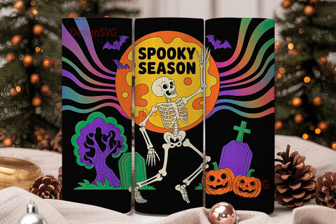 Spooky Season 20oz Tumbler Wrap Sublimation DesignSVG 