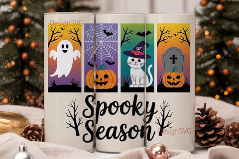 Spooky Season 20oz Tumbler Wrap Sublimation DesignSVG 