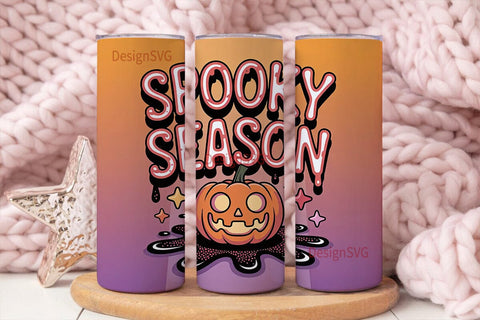 Spooky Season 20oz Tumbler Wrap Sublimation DesignSVG 