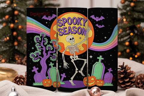 Spooky Season 20oz Tumbler Wrap Sublimation DesignSVG 