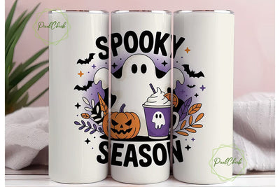 Spooky Season 20oz Tumbler Wrap Sublimation PixelChick 