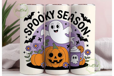 Spooky Season 20oz Tumbler Wrap Sublimation PixelChick 