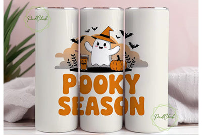Spooky Season 20oz Tumbler Wrap Sublimation PixelChick 
