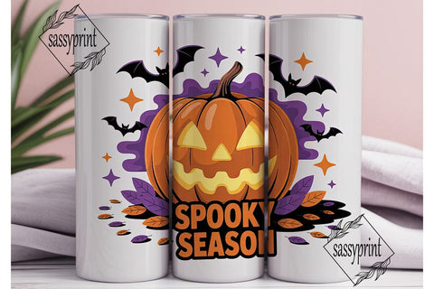 Spooky Season 20oz Tumbler Wrap Sublimation sassyprint 