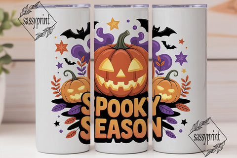 Spooky Season 20oz Tumbler Wrap Sublimation sassyprint 