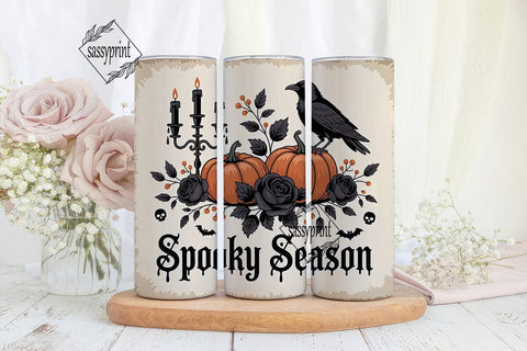 Spooky Season 20oz Tumbler Wrap Sublimation sassyprint 