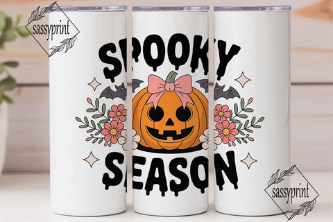 Spooky Season 20oz Tumbler Wrap Sublimation sassyprint 