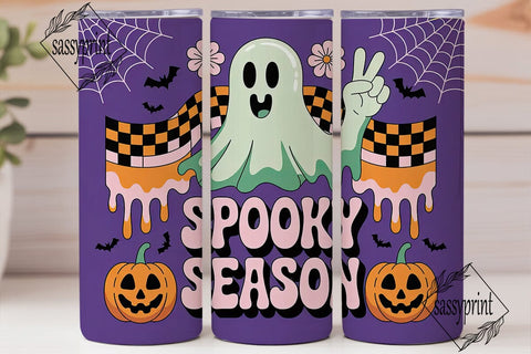 Spooky Season 20oz Tumbler Wrap Sublimation sassyprint 