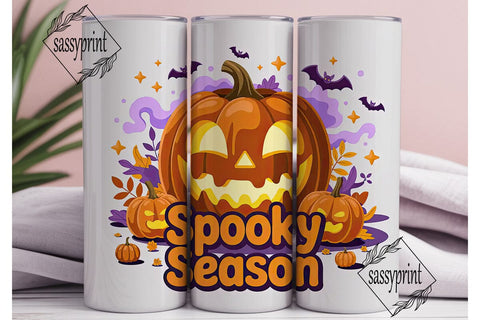 Spooky Season 20oz Tumbler Wrap Sublimation sassyprint 