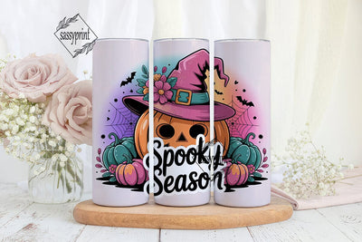 Spooky Season 20oz Tumbler Wrap Sublimation sassyprint 