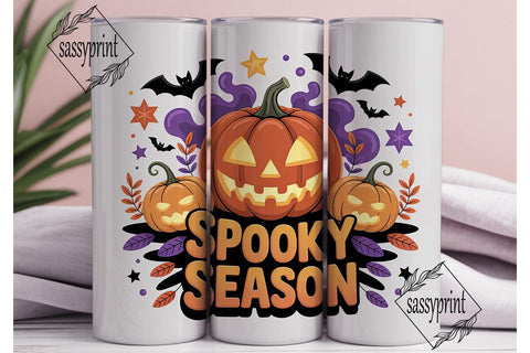 Spooky Season 20oz Tumbler Wrap Sublimation sassyprint 