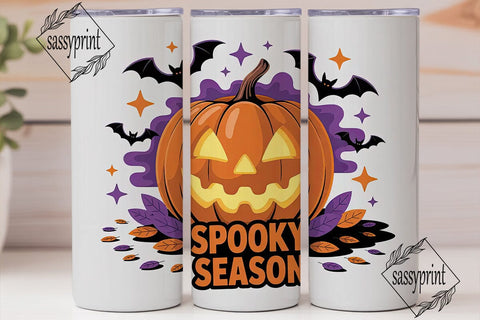 Spooky Season 20oz Tumbler Wrap Sublimation sassyprint 
