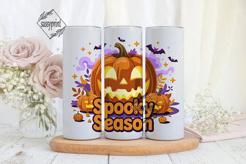 Spooky Season 20oz Tumbler Wrap Sublimation sassyprint 