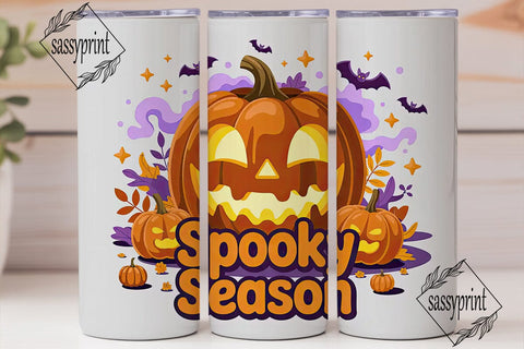 Spooky Season 20oz Tumbler Wrap Sublimation sassyprint 