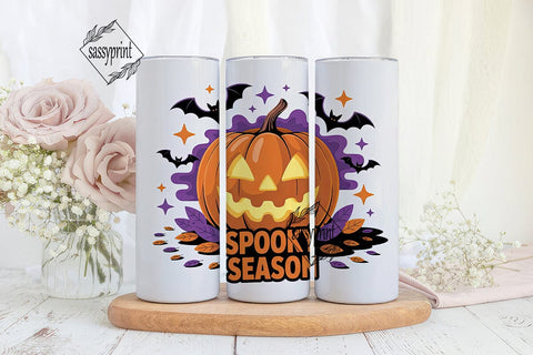 Spooky Season 20oz Tumbler Wrap Sublimation sassyprint 