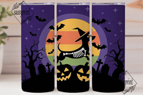 Spooky Season Dachshund 20oz Tumbler Sublimation sassyprint 
